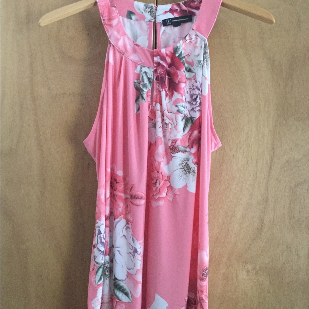 Inc Pink Floral Top XL